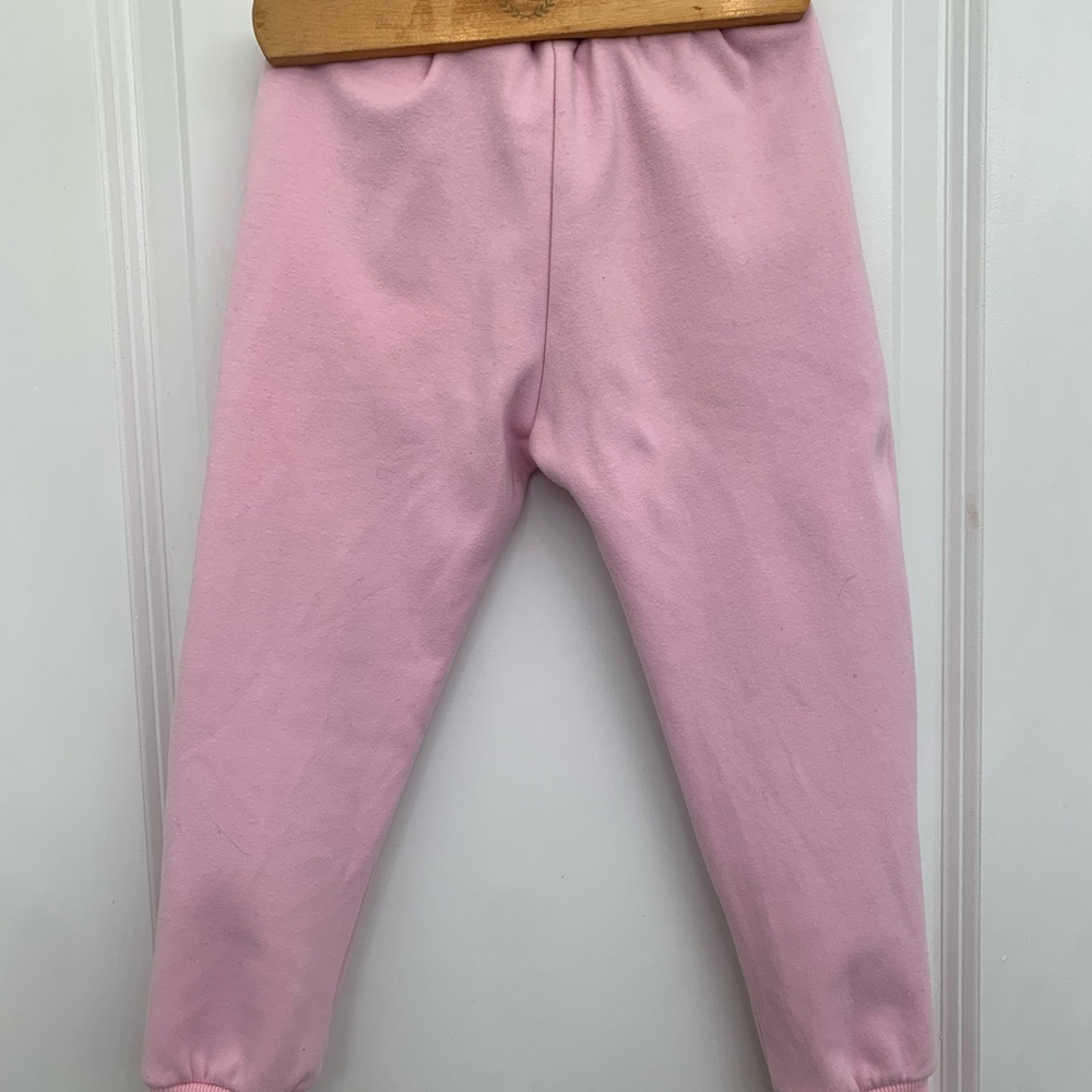 Lola + The Boys Pink Joggers with Patches, Girls Sweatpants size 4 - Picture 2 of 5